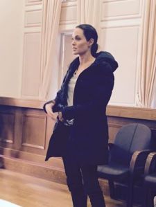 Angelina Jolie at the General Coordinators Meeting in Mytilini