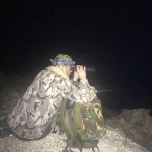 Mike on an OP looking out for refugee boats coming from Turkey.